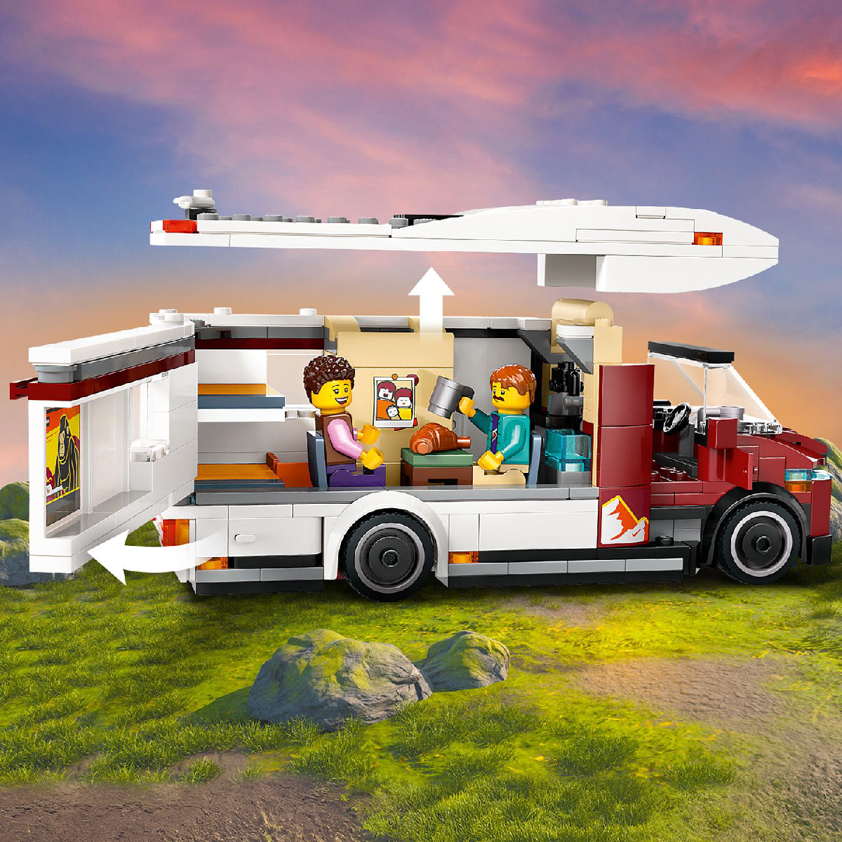 Đồ Chơi Lắp Ráp Xe Van Du Lịch LEGO CITY 60454 (385 Chi Tiết)
