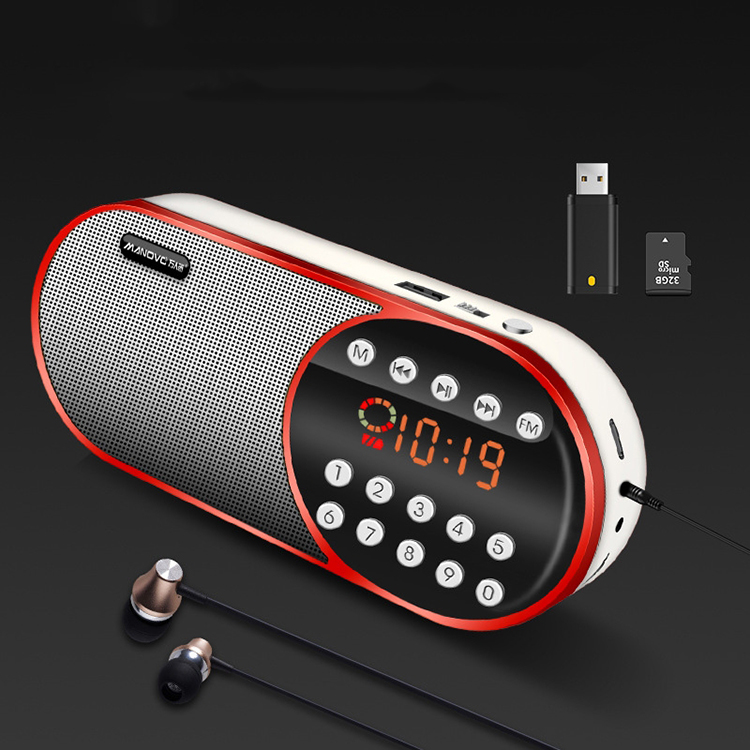 Radio kiêm loa bluetooth, tích hợp đèn chiếu sáng bỏ túi Manovo F1