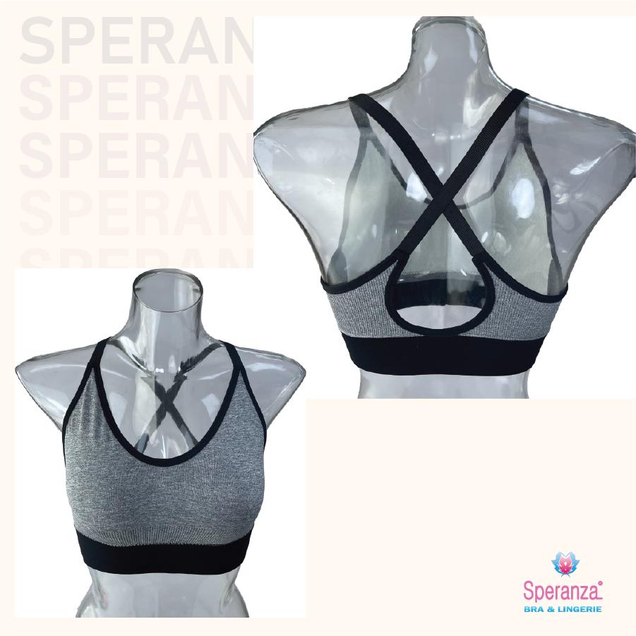 Áo Ngực Thể Thao Nữ Speranza, Bra Tập Gym - Tập Yoga Trẻ Trung, vải cotton thấm hút mồ hôi, 45-55kg mặc vừa vặn SPAT9038