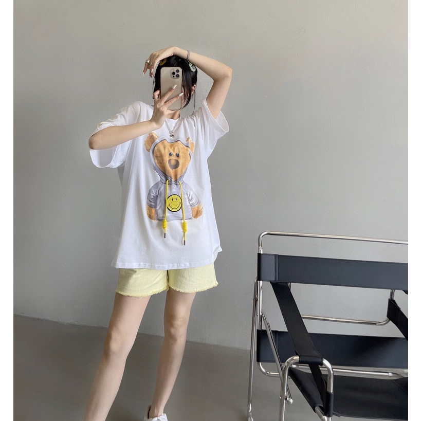 Áo Phông Unisex Gấu Drrew Dây Rút G0138