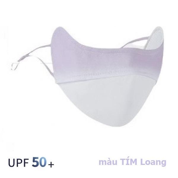 Khẩu Trang Lụa Mát Chống Nắng, Mát Dễ Thở - Chống Tia Cực Tím - UPF 50+, Che Gò Má Chống Nám Cho Nữ. TakyHome 7789