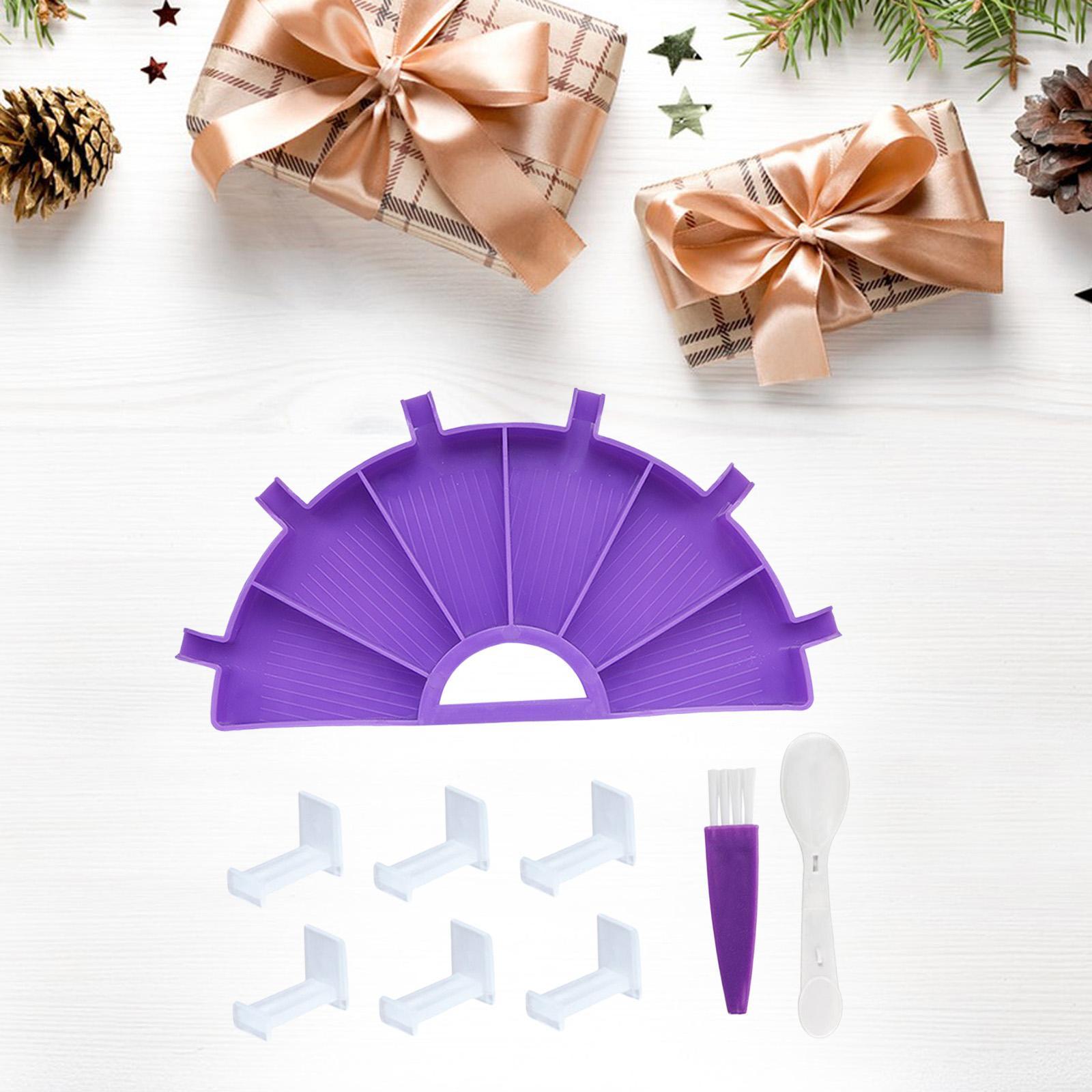 5D Diamond Paintings Accessories, Container Organizer Rhinestone Plate Tray Diamond Cleaning Brush Diamond Paint Tray Holder, DIY Craft