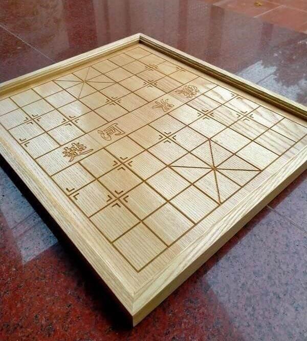 Bàn cờ tướng gỗ giáo vàng có ngăn A60