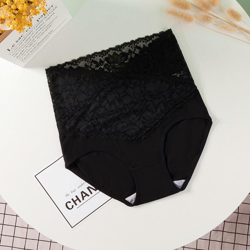 COMBO 5 QUẦN COTTON PHỐI REN LƯNG CAO ÔM BỤNG 86041