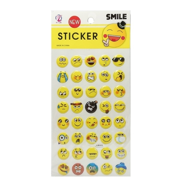 Sticker Mặt Cười Nhiều Hình (Mẫu Sản Phẩm Bên Trong Là Ngẫu Nhiên)