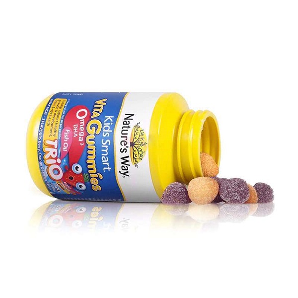 Kẹo dẻo bổ sung Omega -3 cho bé - Gum Nature's Way Kids Smart Vita Omega-3 DHA Fish Oil 60 viên