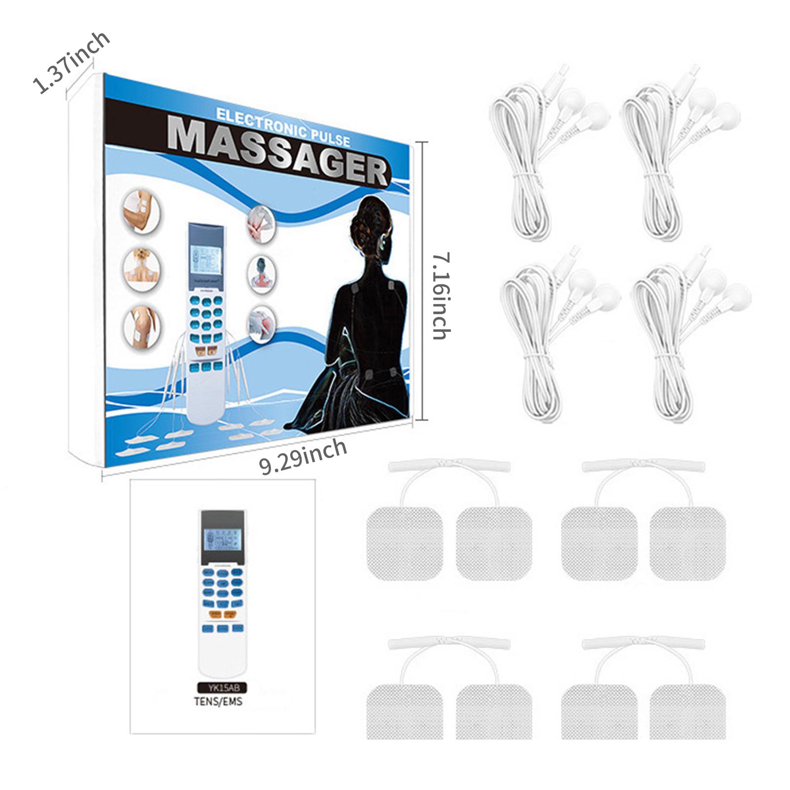 Máy Massage Cầm Tay Dán Đệm Xoa Bóp Kích Thích Cơ Giảm Đau Với 15 Chế Độ & 4 Đầu Ra 8 Miếng Đệm