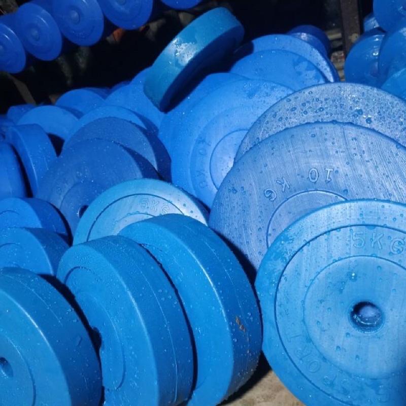 Combo 2 đòn 35cm và 20kg tạ nhựa