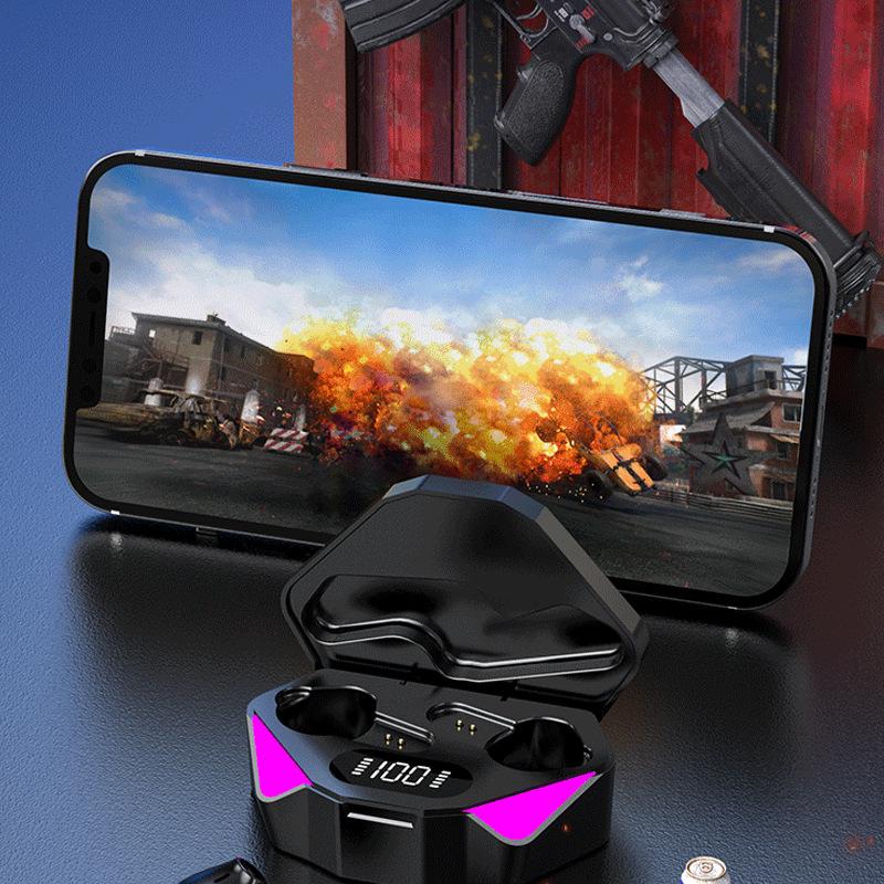 X15 Tai Nghe Chơi Game Không Dây Bluetooth-Tương Thích Stereo Tai Nghe Thể Thao Nhét Tai Chơi Game Độ Trễ Thấp HIFI Gọi Tai Nghe Bluetooth