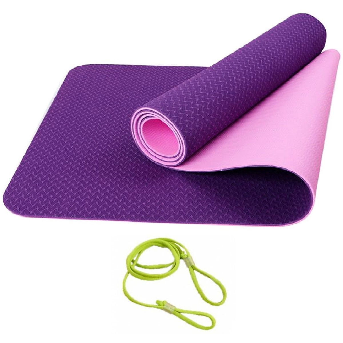 Hình ảnh Thảm Tập Yoga miDoctor + Dây Buộc Thảm Tập Yoga (Giao Màu Ngẫu Nhiên)