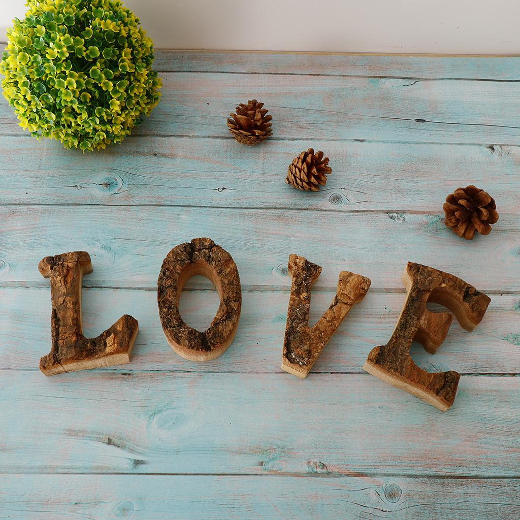 2pcs Wooden Number Decoration DIY Ornaments Decor For Home
