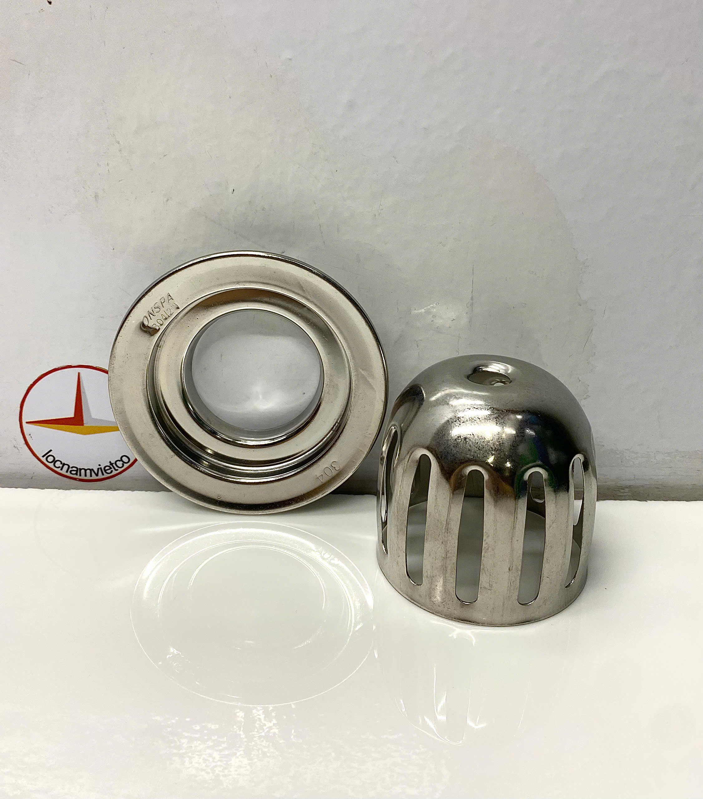 Thoát nước sân thượng Inox 304 Onspa 60mm tròn _ 110TC060