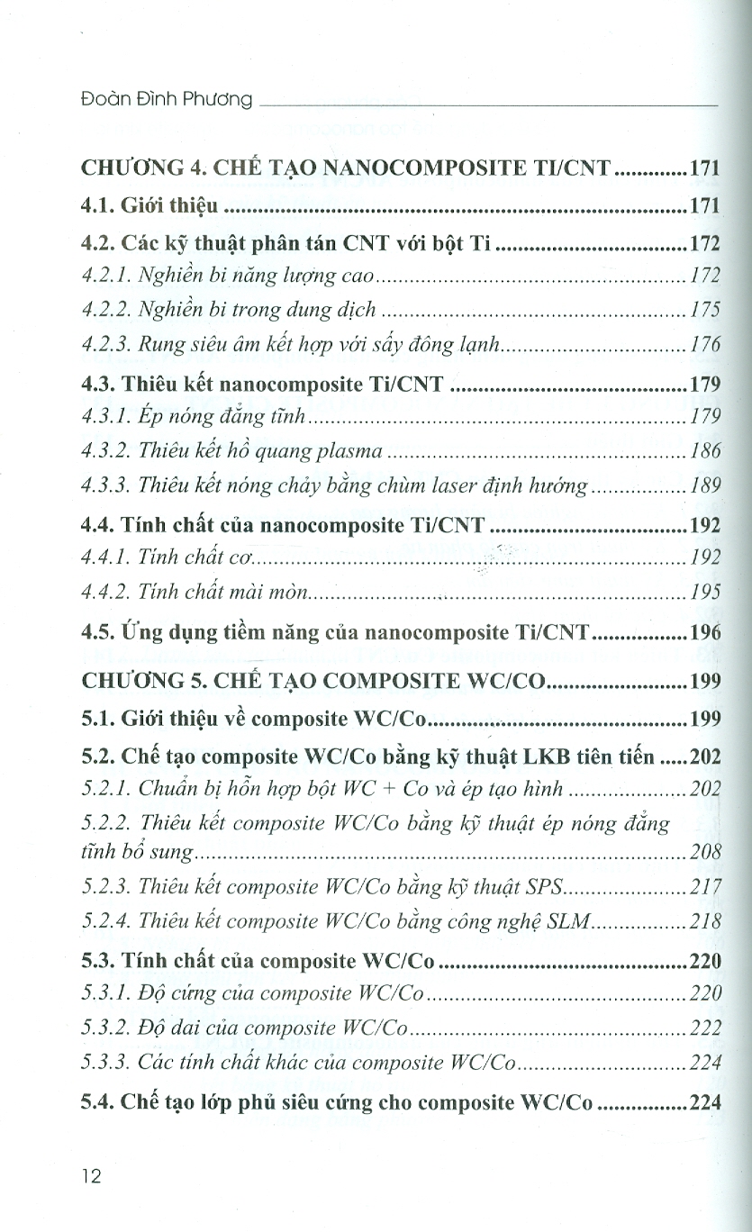 Các Phương Pháp Luyện Kim Bột Tiên Tiến Và Ứng Dụng Chế Tạo Nanocomposite, Composite Kim Loại (Bộ Sách Chuyên Khảo Ứng Dụng Và Phát Triển Công Nghê Cao) (Bìa Cứng)