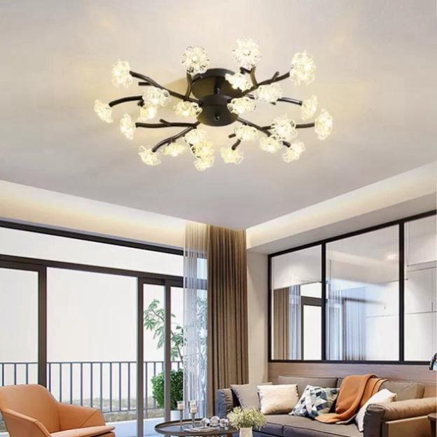 Đèn chùm, Đèn trần,đèn trang trí phòng khách tay đèn D982/18 DT HQ