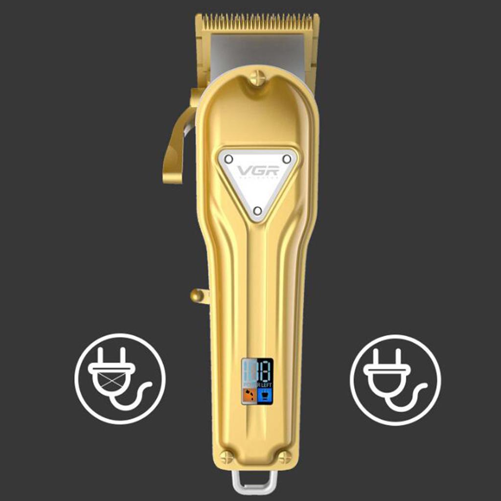 Professional Men's LCD Hair Clipper Kids Haircut Shaver Barber Shop Home Trimmer