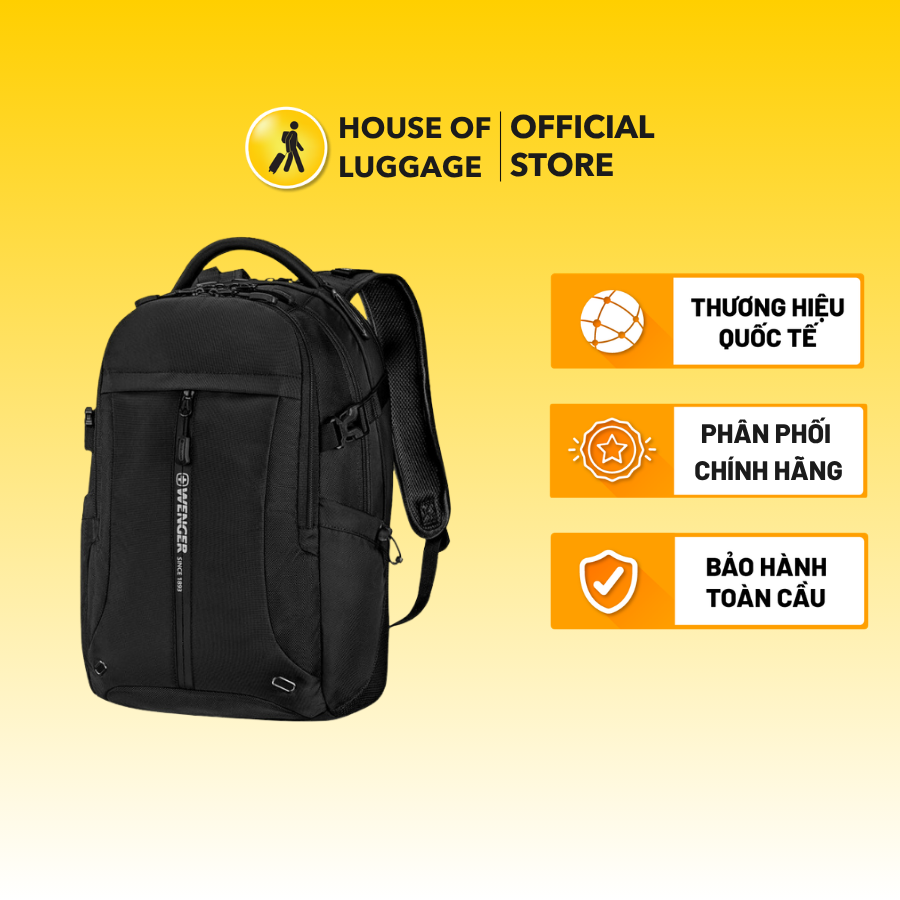 Balo laptop 15.6 Runner Pro  WENGER - THỤY SĨ Ngăn chứa bảo vệ laptop 15.6 Nội thất tổ chức phong phú, tinh tế, tiện dụng