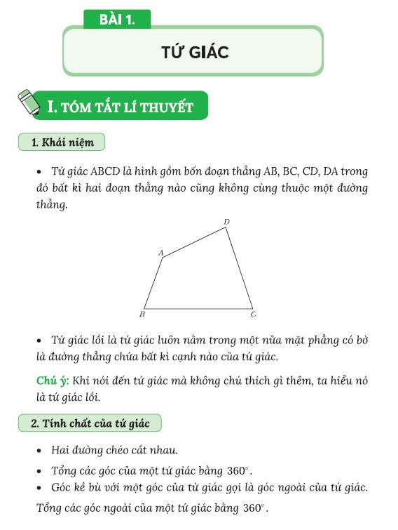 Nội dung trong sách Làm chủ kiến thức Toán 8 phần hình học