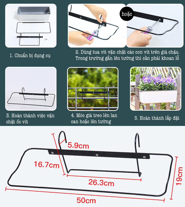 Chậu nhựa trồng cây A207. Chậu trồng cây tự dưỡng 2 lớp, có chức năng tự hút nước cho cây