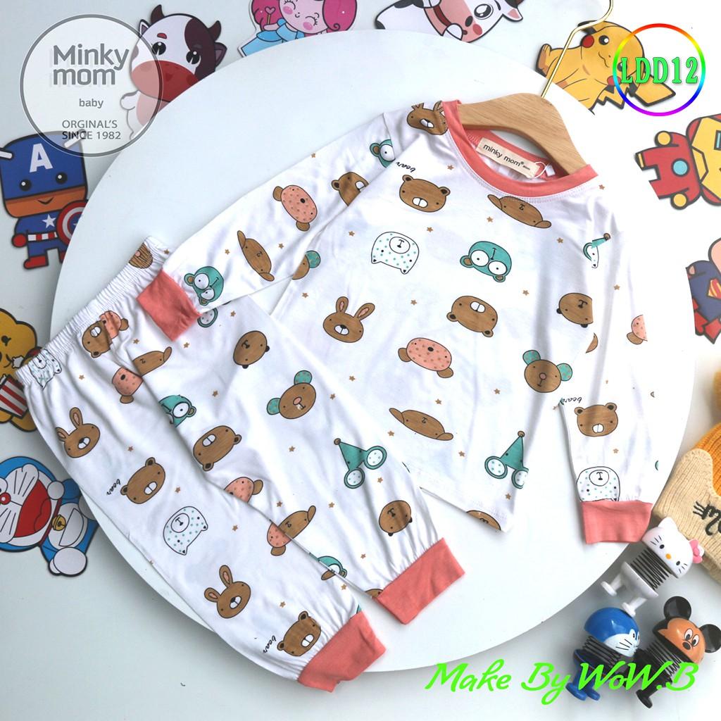 Bộ Dài Tay Cho Bé LDD12 Đồ Bộ Họa Tiết Dễ Thương Thun Lạnh Cao Cấp Mềm Mịn Thoáng Mát