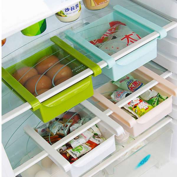 Bộ 2 Khay kéo tủ lạnh đựng thực phẩm tiện lợi gọn gàng