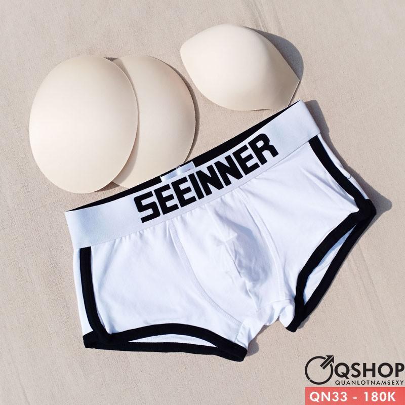  QUẦN ĐỘN MÔNG NAM VÀ ĐỘN DV NAM 2 TRONG 1 KIỂU BOXER QSHOP QN27 QN33