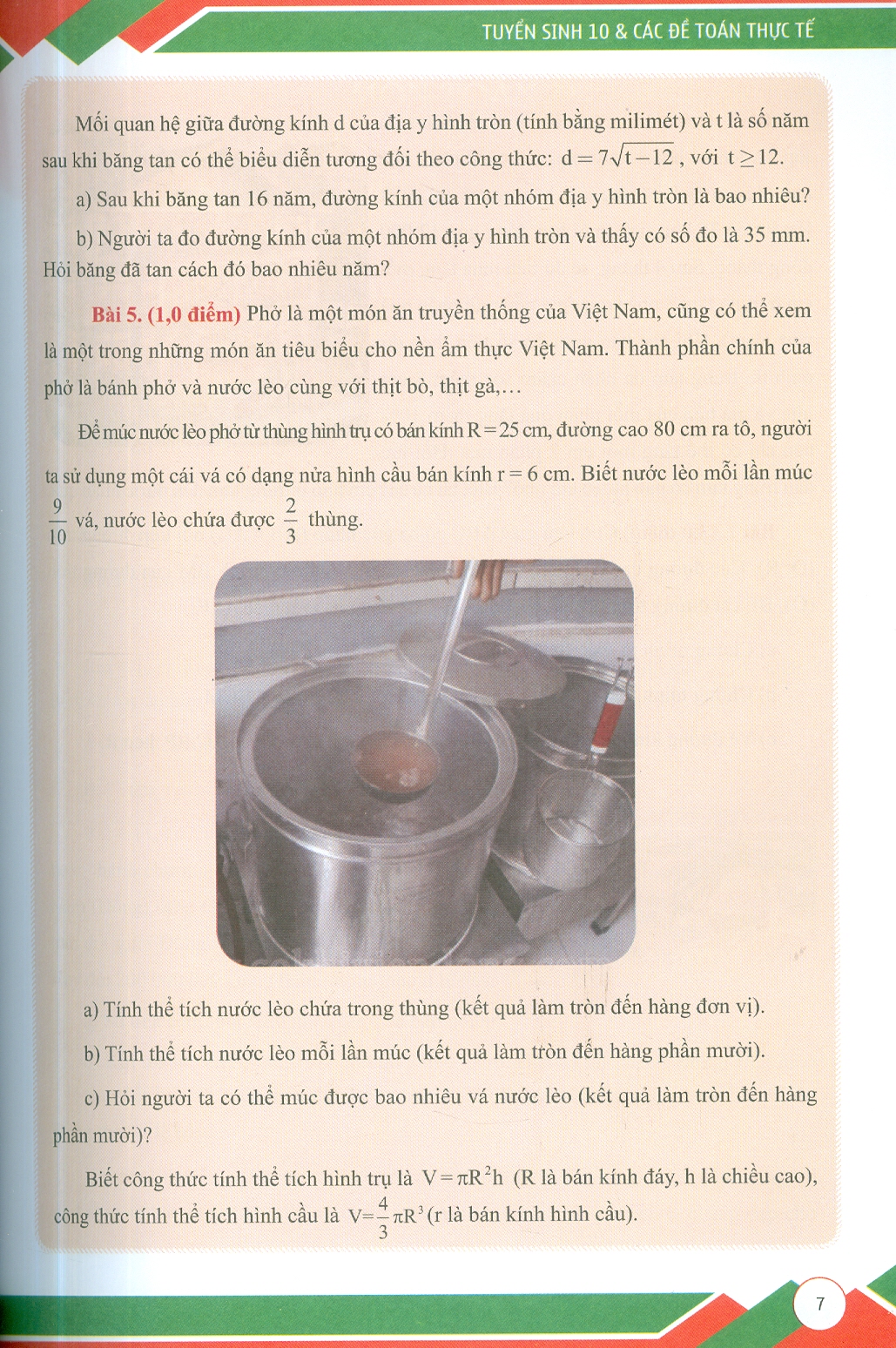 Tuyển Sinh 10 & Các Đề Toán Thực Tế (dành cho học sinh Thành phố Hồ Chí Minh)