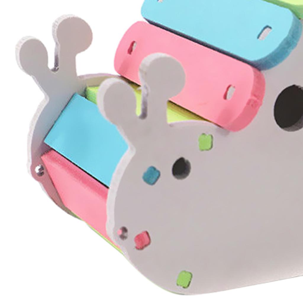 Pet Small Animal Hamster Hideout SNAIL House Wooden Hut Play Chew Toy