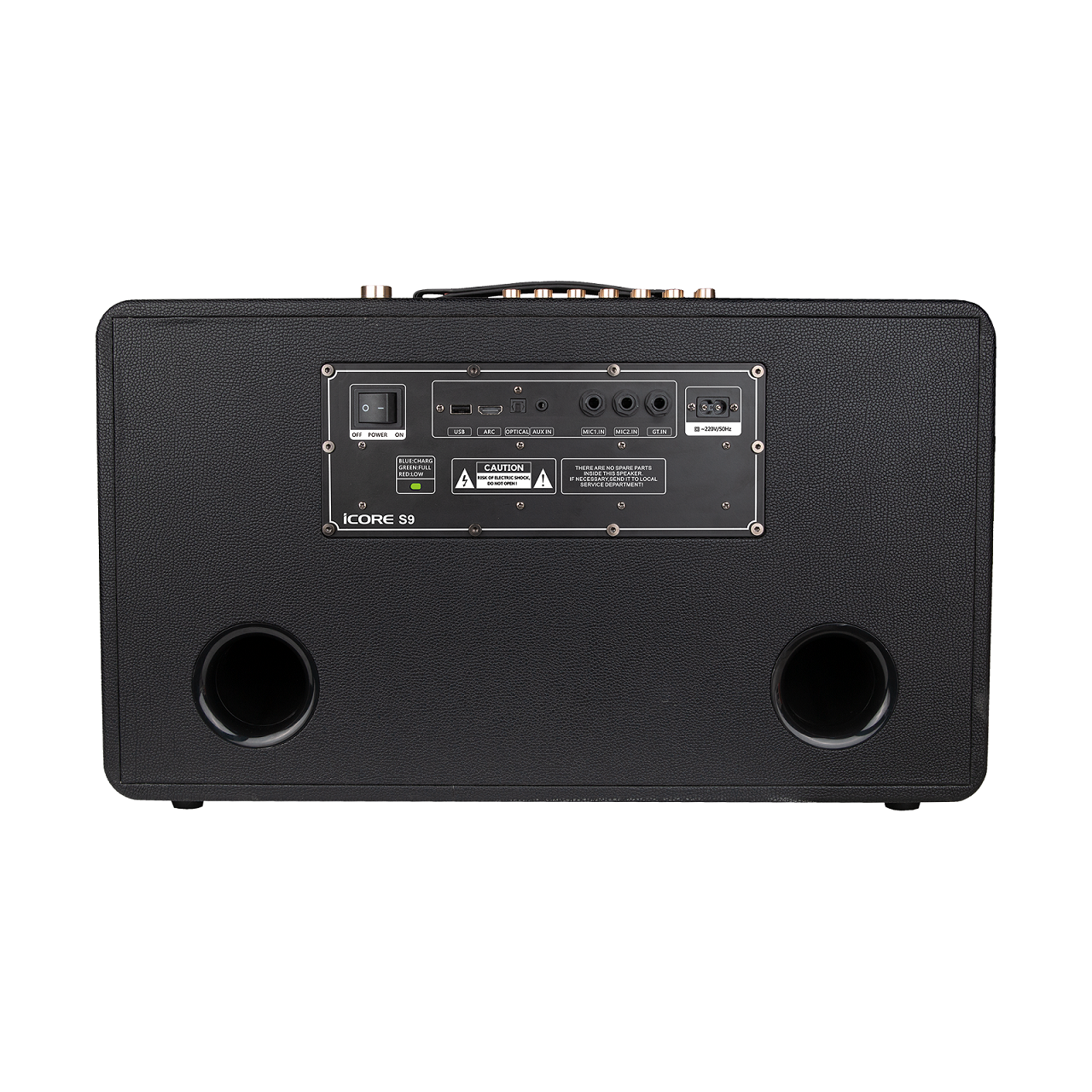 Bộ Loa Karaoke xách tay iCore S9 kèm 02 micro - Hàng Chính Hãng