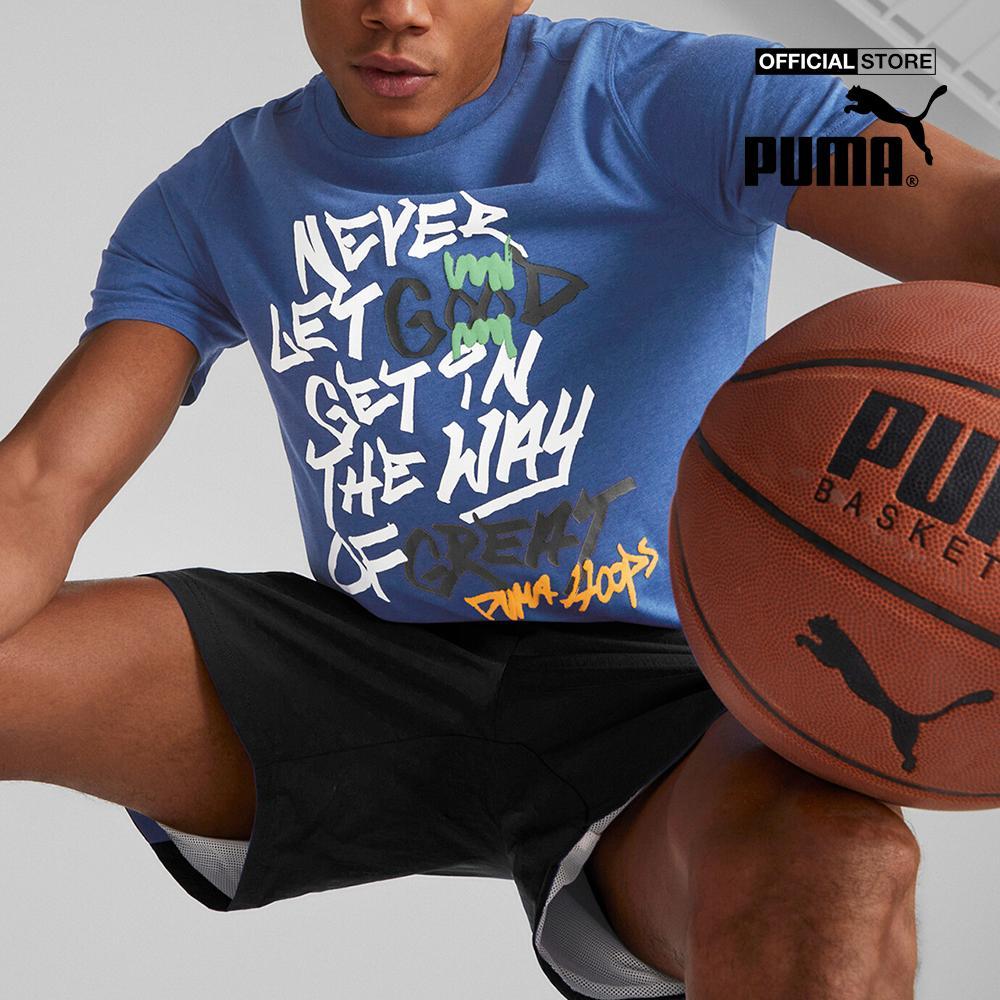 PUMA - Áo thun nam cổ tròn tay ngắn Greatness Basketball539247