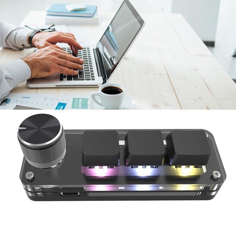 Bàn Phím Cơ Chơi Game Macro Mini 3 Phím Với Dây Cáp Dữ Liệu USB Cho Windows OSU HID Standard