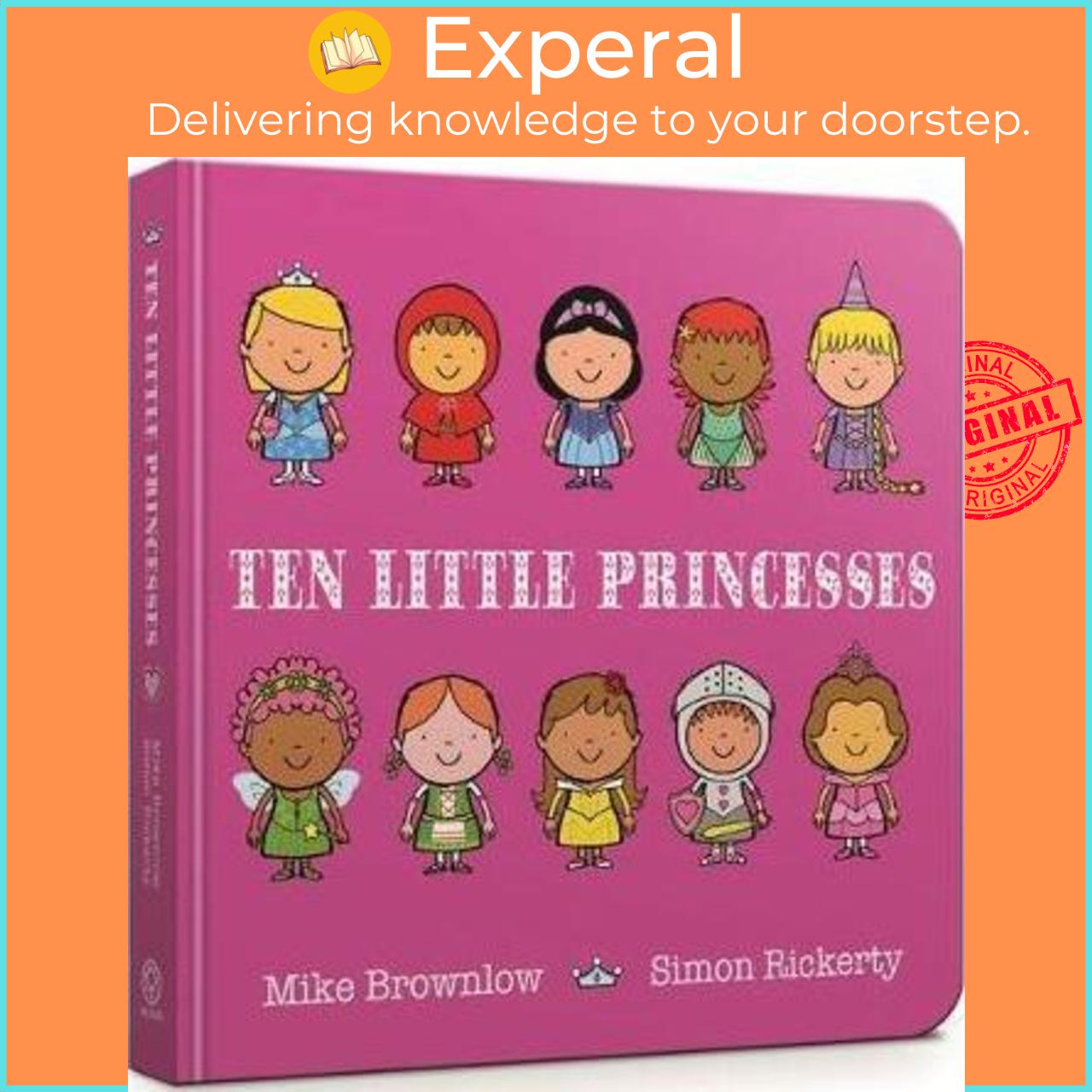 Sách - Ten Little Princesses Board Book by Mike Brownlow