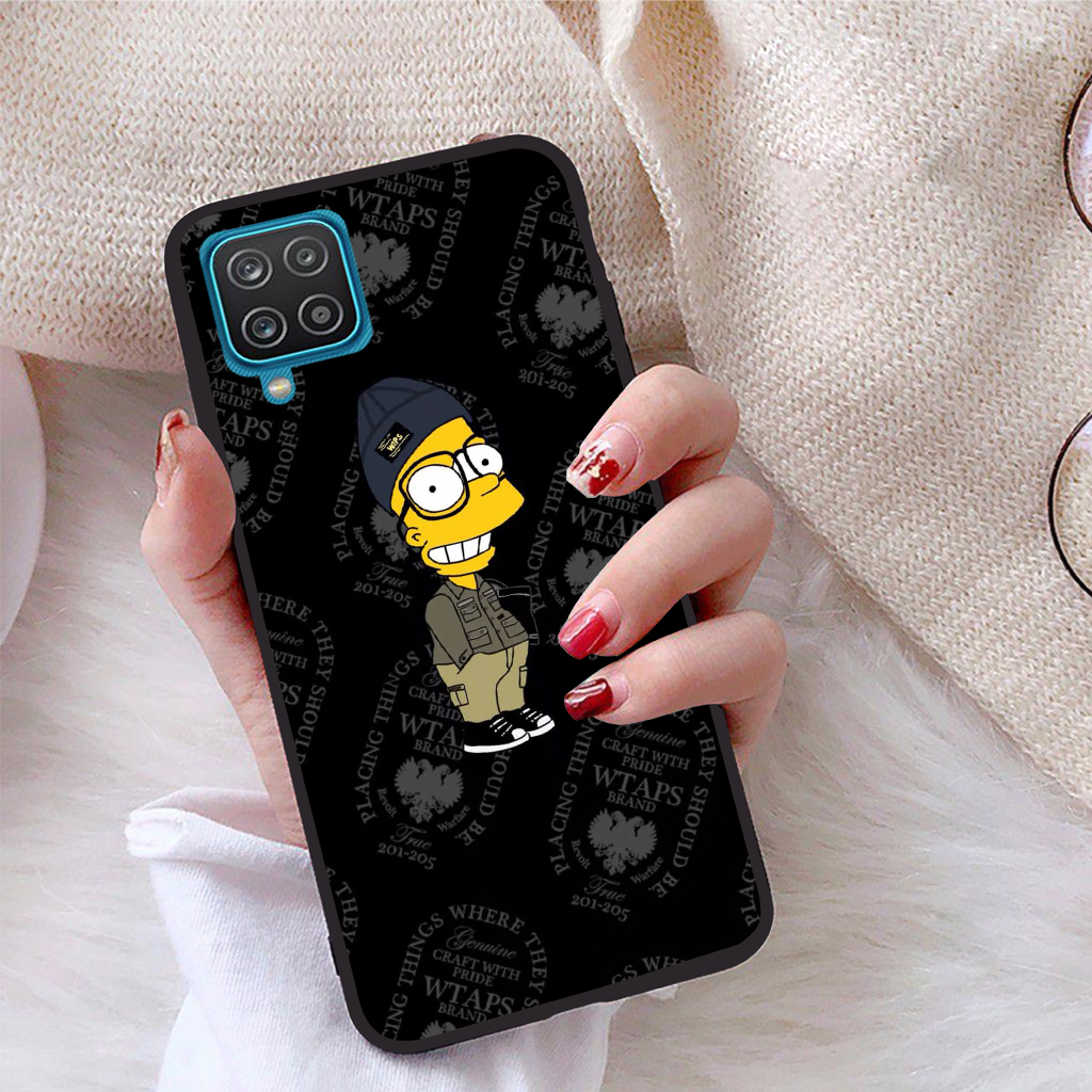 Ốp lưng dành cho Samsung Galaxy A12 viền dẻo TPU Bộ Sưu Tập Phong Cách Trẻ Trung - Tặng giá đỡ điện thoại in logo iCase - Hàng chính hãng