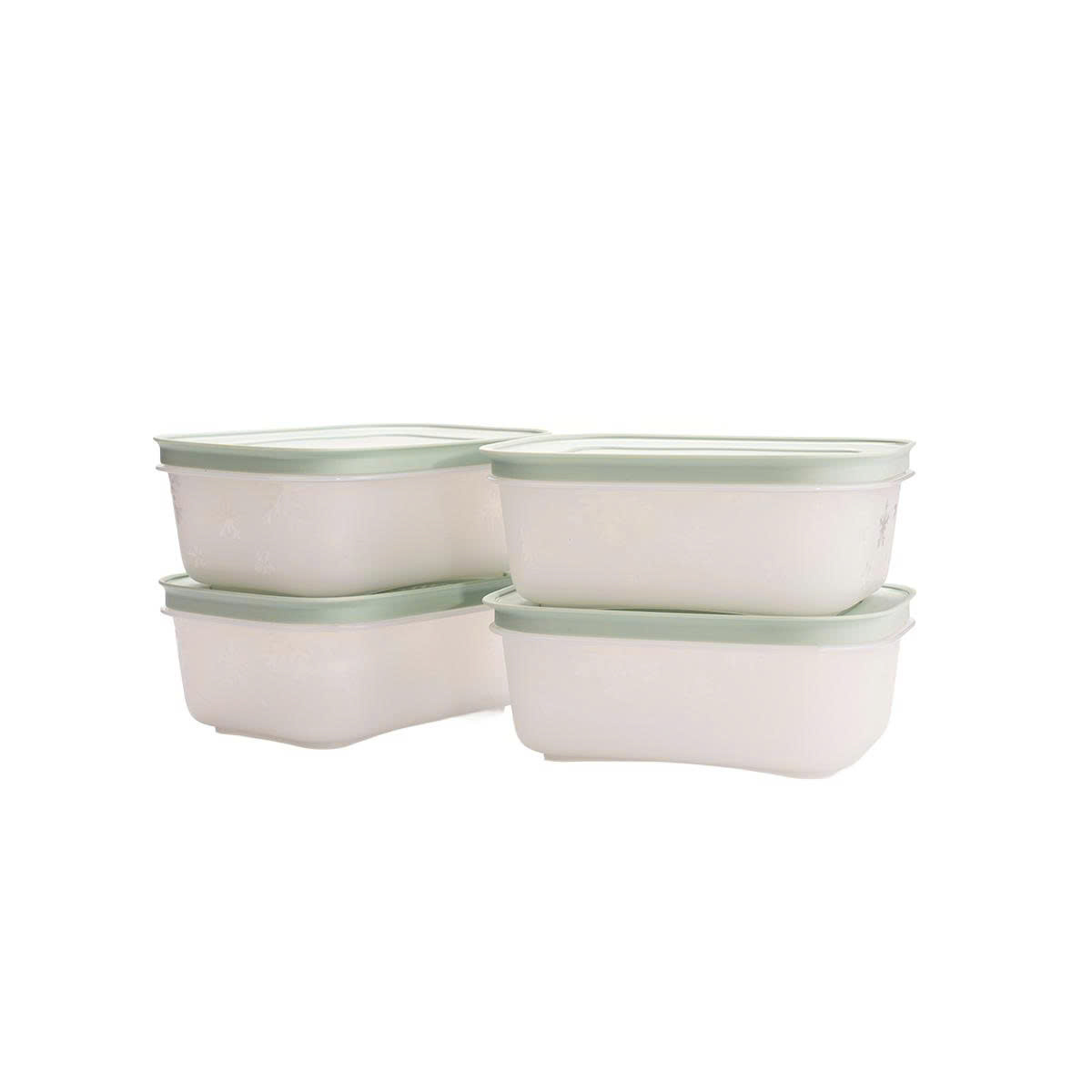 Bộ 4 Hộp Đựng Thực Phẩm Tupperware Trữ Đông Freezable Gen II 450ml