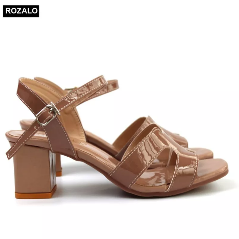 Giày sandal nữ cao gót 5P Rozalo R2500