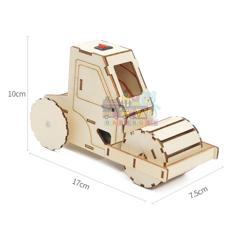 Bộ Đồ Chơi Khoa Học Tự Làm Máy Ủi, Bộ Đồ Chơi Lắp Ghép STEM Mô Hình Máy Ủi, Bộ Đồ Chơi Gỗ Cao Cấp Khoa Học Tự Làm DIY Wood Steam