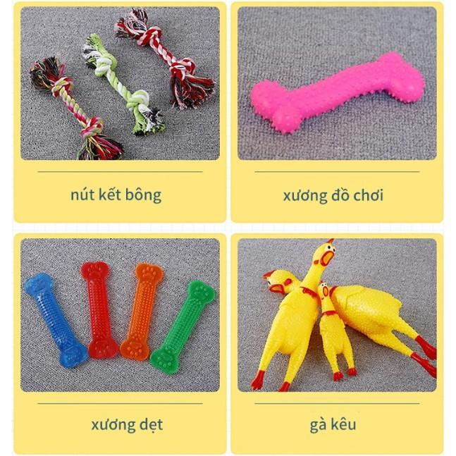 Hot - Set 8 món đồ chơi cho cún cao cấp