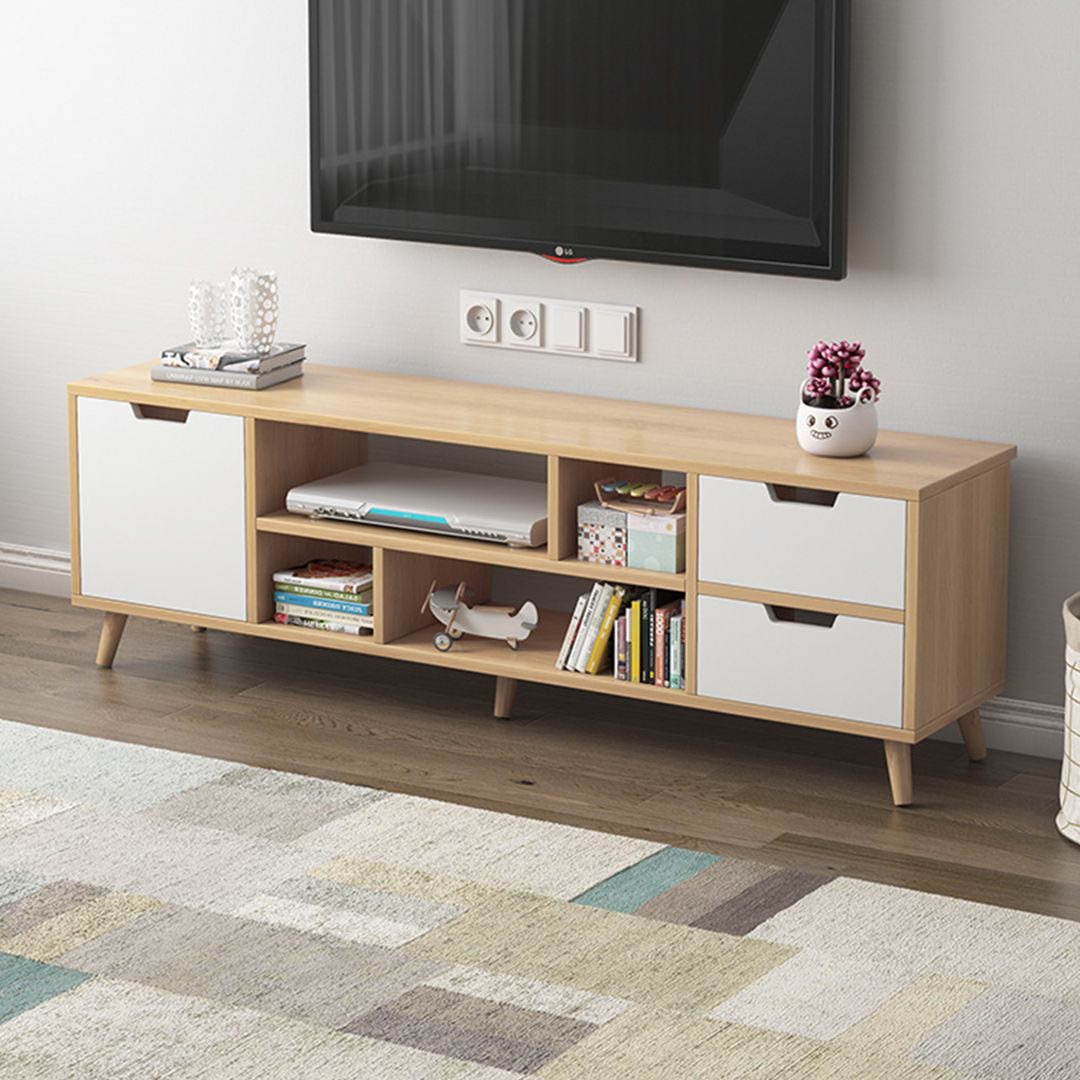 Kệ tivi gỗ hiện đại SMLIFE Teppa | Gỗ MDF dày 17mm chống ẩm | D180xR30xC40cm