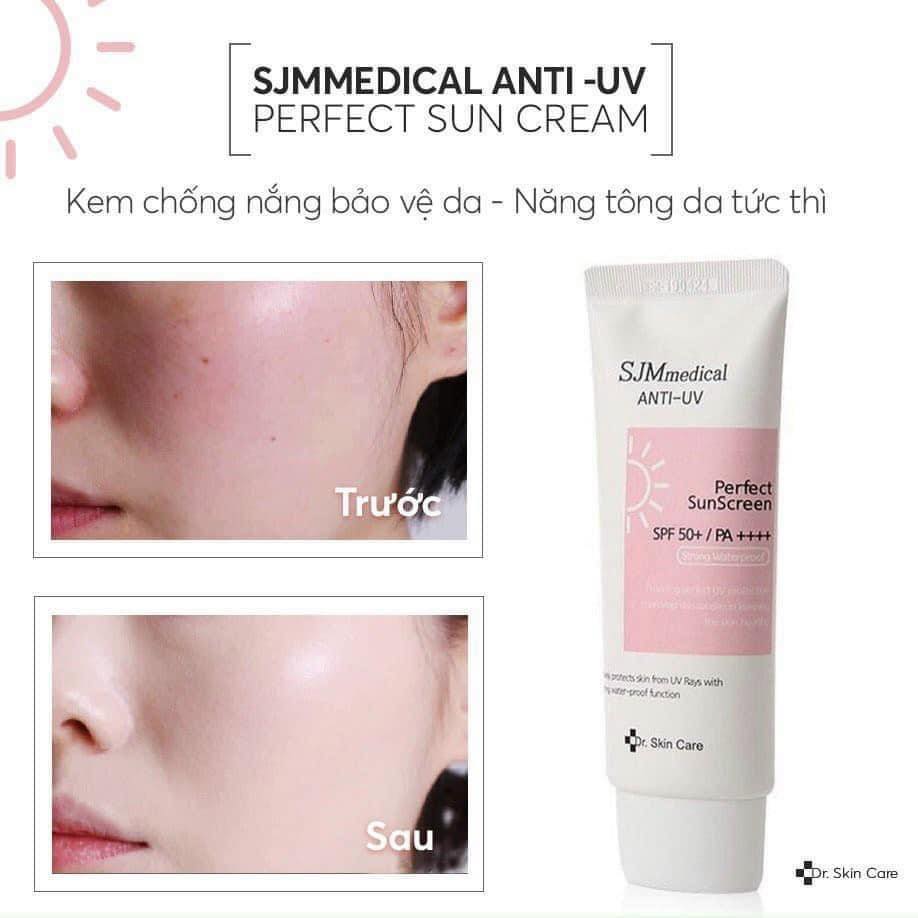 Kem chống nắng chống nước nâng Tone SJM Medial Anti UV Dr Skin Care
