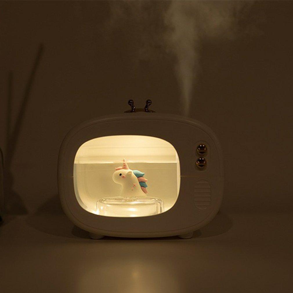 Thú Dễ Thương TV Máy Phun Sương Tạo Độ Ẩm USB Sạc Sáng Tạo Tắt Tiếng Xịt Nhà Phòng Ngủ Ký Túc Xá Thanh Lọc Không Khí
