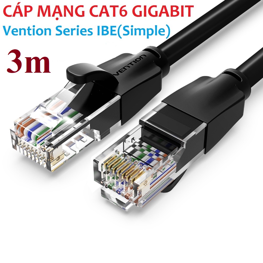 Cáp mạng CAT6 TP Patch Cable Vention IBEBI - Hàng chính hãng