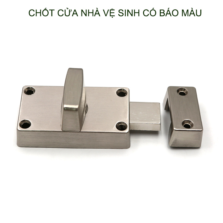 Chốt khóa cửa nhà vệ sinh chỉ thị màu bằng inox 304 không gỉ, kiểu vặn