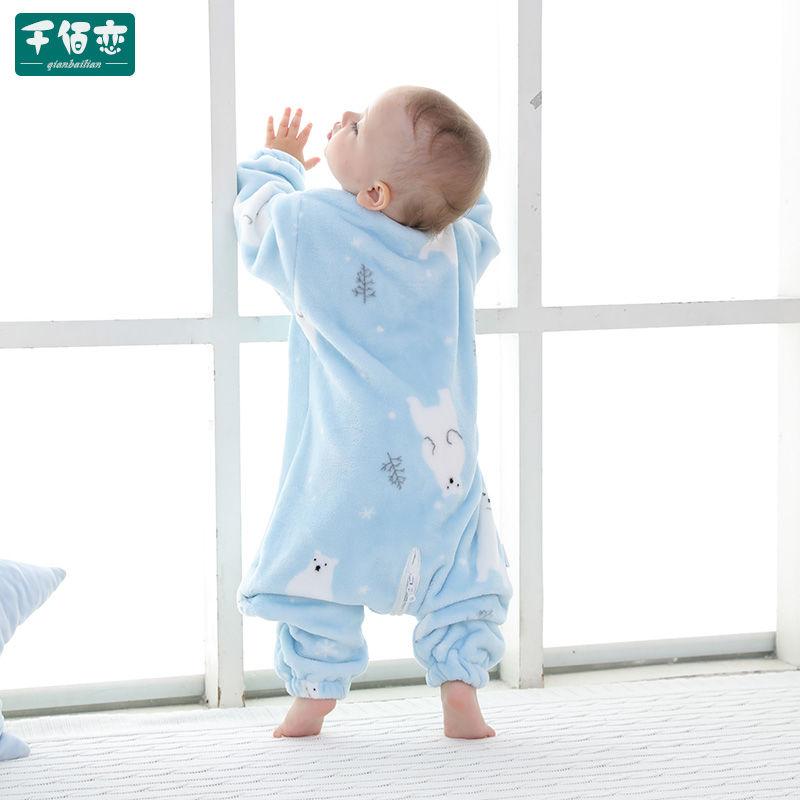 2021 Đầm Ngủ Túi Xe Đẩy Trẻ Em Bao Cho Bé Sơ Sinh Hoa Văn Hoạt Hình Trẻ Em Giường Chơi Chia Chân Mùa Đông Ấm Áp Chống Tipi sleepsacks