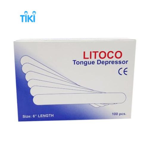 QUE ĐÈ LƯỠI GỖ LITOCO HỘP 100 Que