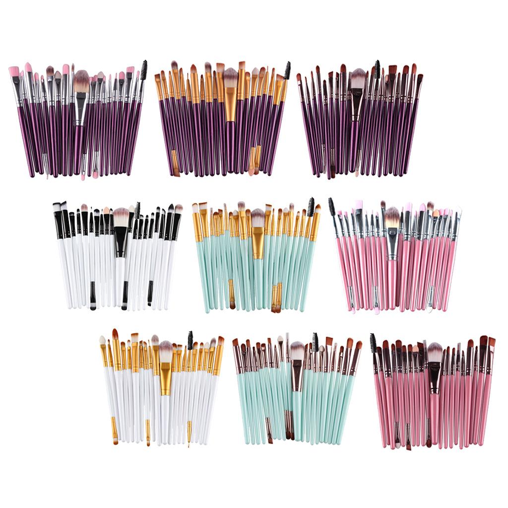 20 Pcs/Set Professional Make Up Brush Set Beauty Cosmetic Tool