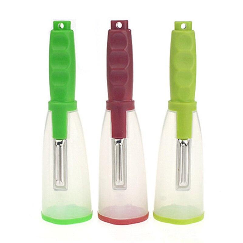 Peeler With Rubbish Bin Stainless Steel Multi-function Vegetable Peeler Cutter Peeler Carrot Grater Kitchen Accessories Gadget