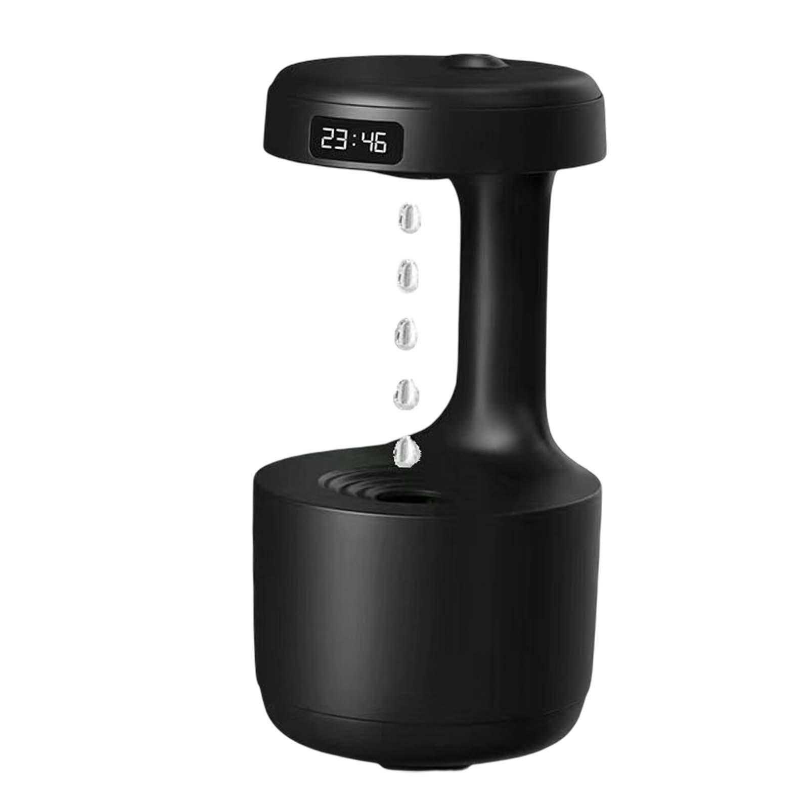 Desktop Humidifier Low Noise 800ml Antigravity Water Drop Night Light