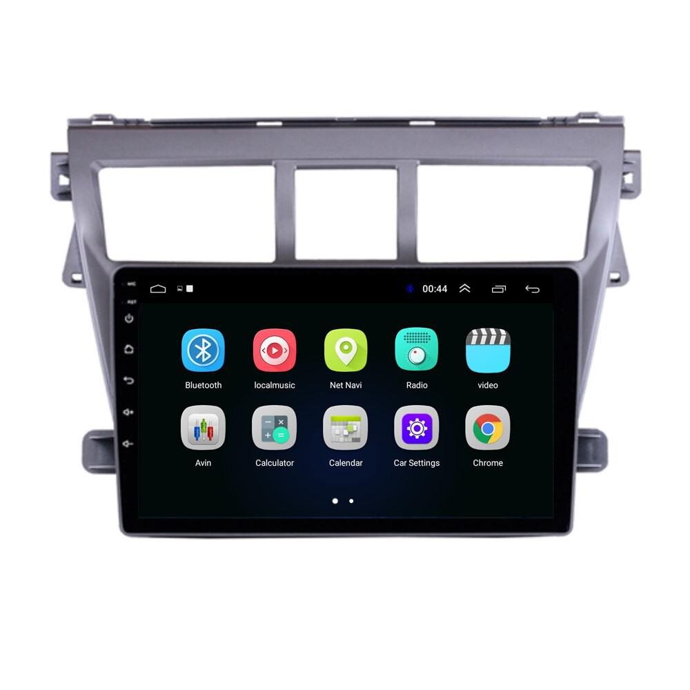 Màn Hình 9 inch Cho Xe VIOS 2008-2013, Đầu DVD Android Tiếng Việt Kèm Mặt Dưỡng Giắc Xe TOYOTA VIOS