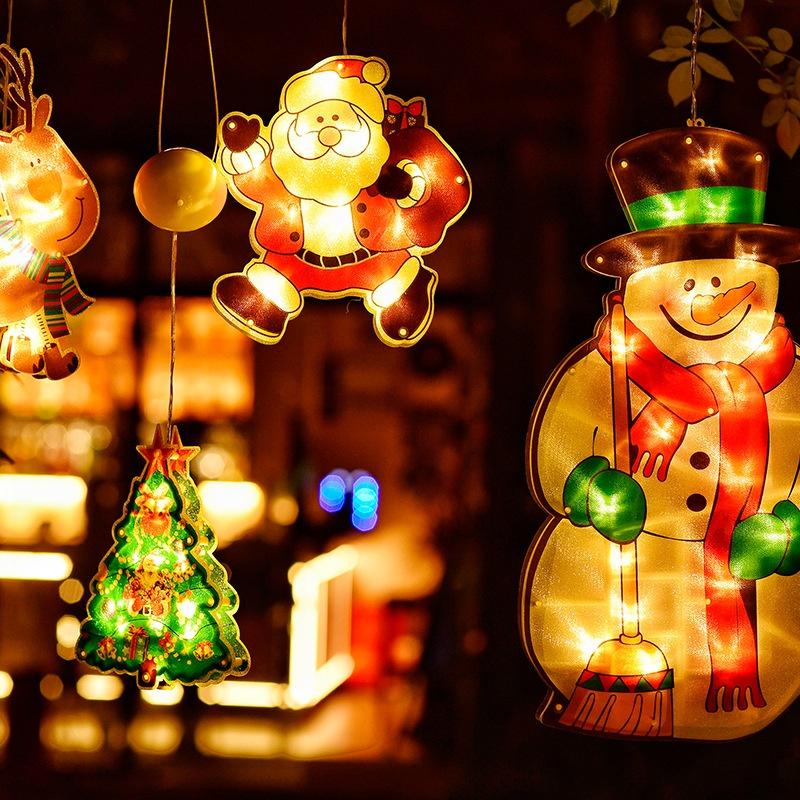 Đèn LED trang trí giáng sinh có cốc hút