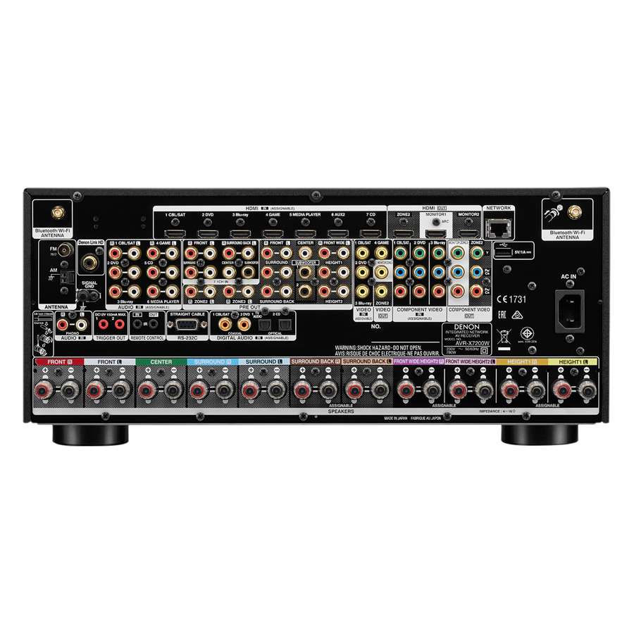 Thiết Bị Khuếch Đại Âm Tần Denon AVR-X7200WABKE2 - Hàng Chính Hãng