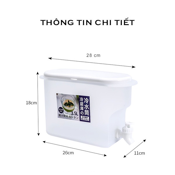 Bình Đựng Nước Tủ Lạnh Có Vòi, Giữ Nhiệt Tốt, Dung Tích 3.5L, Bình Đựng Trà Và Nước Trái Cây Phù Hợp Cho Các Bữa Tiệc